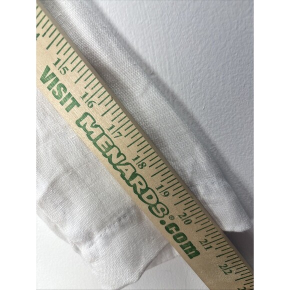 Olivia Moon Women’s 100% Linen White 1-Button Blazer Pockets Sz M - Picture 6 of 15